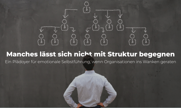 Manches lässt sich nicht mit mehr Struktur begegnen