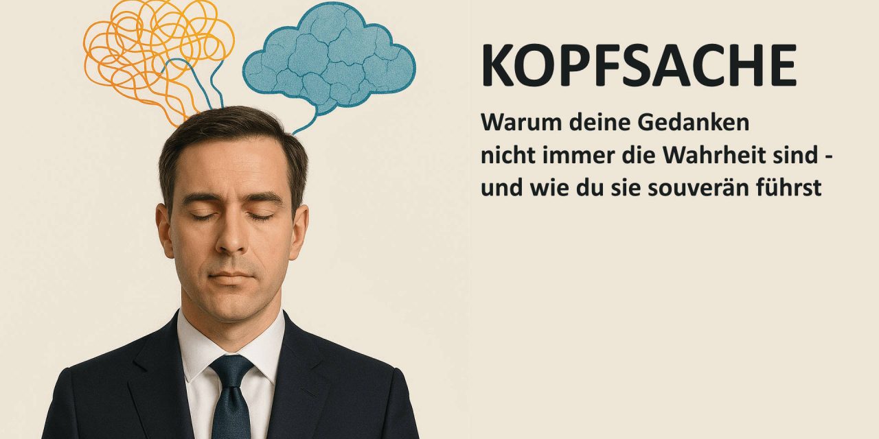 Kopfsache… Warum deine Gedanken nicht immer die Wahrheit sind und wie du sie dennoch souverän führst