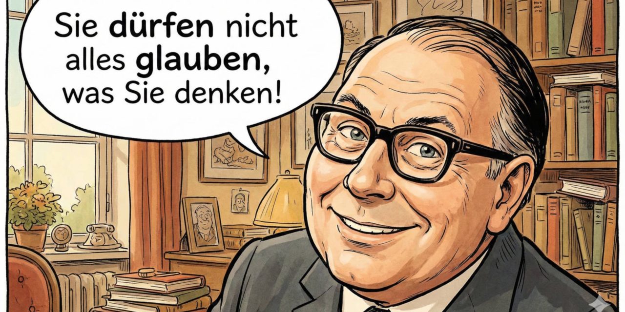 Sie dürfen nicht alles glauben, was Sie denken!