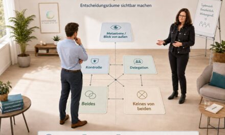 Kontrolle oder Dele­gie­ren? Wie das Tetra­lemma Führungs­kräf­ten hilft, aus dem Entwe­der-Oder-Modus heraus­zu­fin­den