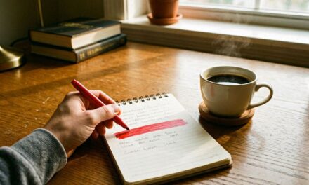 Mach den Schreib­tisch leer