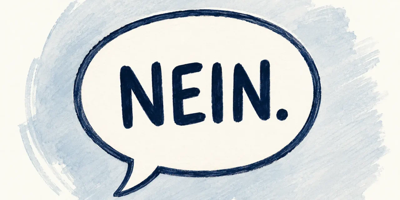 „Nein“ ist kein Satz. Es ist eine Haltung.